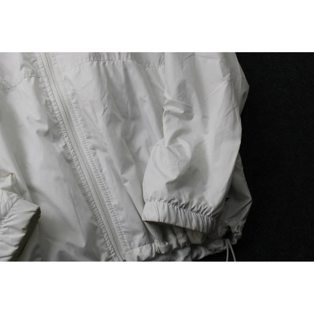 The North Face Hydrenaline Windwall Jacket Womens XL White Black Hooded Zip